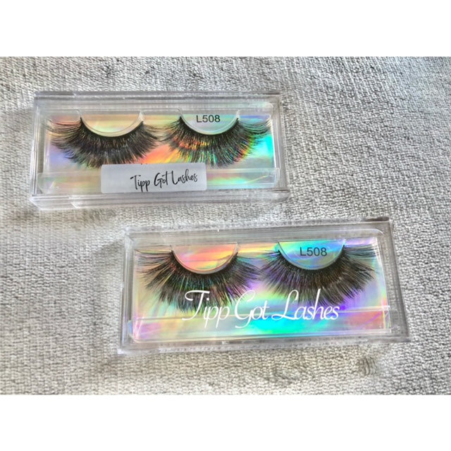 Mink Lashes Eyelashes Natural Minks Cosmetics Beauty Natural Extensions Mink Lashes L502 L503 L508 H12 H108 H26F Cruel Free 20-23 MM