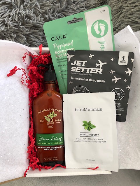 Bath and Body Works Aromatherapy Stress Relief Gift Set Steam Face Mask bareMinerals Skinlongevity Eye Mask*Limited Time-FREE GIFT