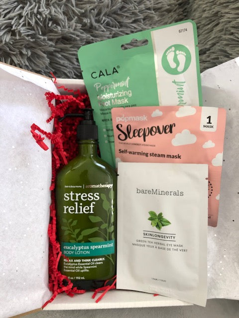 Bath and Body Works Aromatherapy Stress Relief Gift Set Steam Face Mask bareMinerals Skinlongevity Eye Mask*Limited Time-FREE GIFT