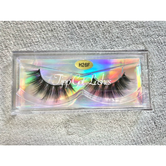 Mink Lashes Eyelashes Natural Minks Cosmetics Beauty Natural Extensions Mink Lashes L502 L503 L508 H12 H108 H26F Cruel Free 20-23 MM