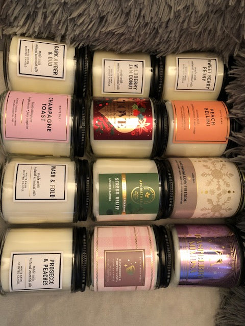 Bath and Body Works Single Wick Candle 7 oz White Barn different scents to choose from
