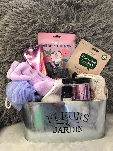 Bath and Body Works Twilight Woods Spa Pampering Gift Set – 12 piece Body Cream Shower Gel Candle Face and Foot Mask Body Brush Spa Headband