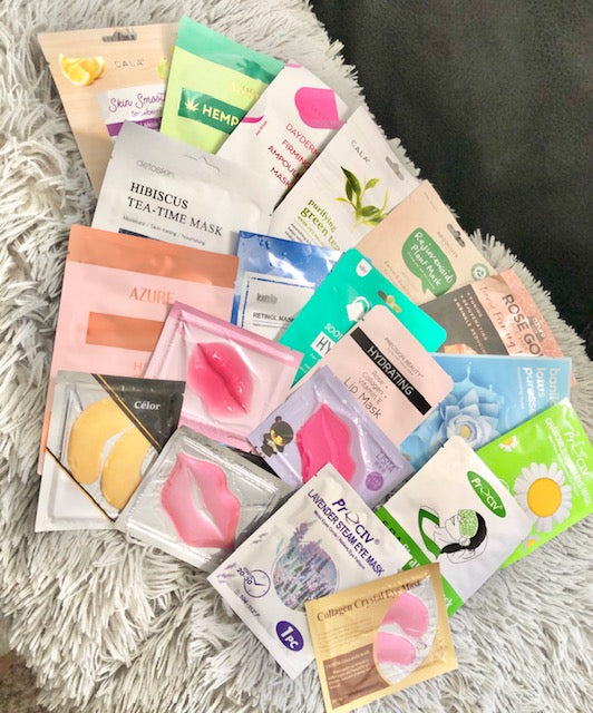 Mystery Surprise Korean Beauty Facial Mask, Facial Sheet, Steam Eye Mask, Lip Mask K Beauty Facial Care Pack 8 pc Set