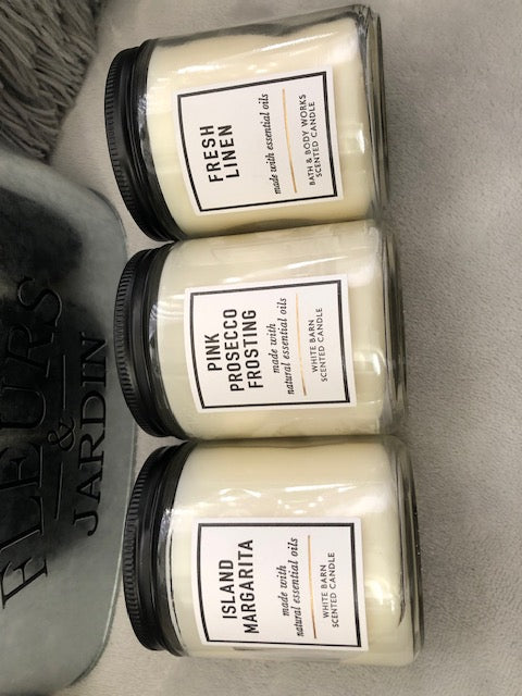 Bath and Body Works Spa Candle Gift Set 14 piece Body Cream/Lotion Candle Steam Mask Face Sheet Mask Bath Mitts Bath Bomb Salt Essential Oil