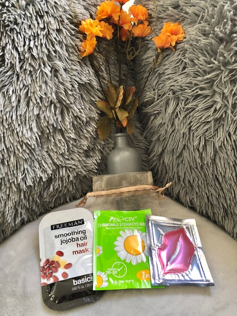 Self Warming Eye Mask Lip Mask Jojoba Oil Hair Mask 4 piece Combo Set Korean Beauty*Limited Time-FREE GIFT**