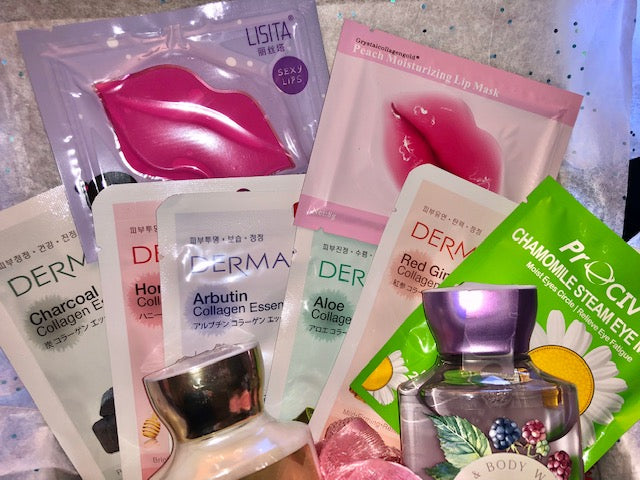 Mystery Box Bath & Body Works Lotion/Cream Shower Gel Korean Sheet Masks Lip Mask Spa Headband Bath Bomb Self Warming Eye Mask Korean Beauty Medium Box