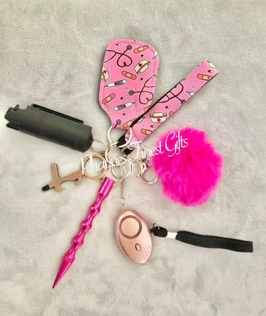 Safety Keychain Nurse Theme Safety Keychain
