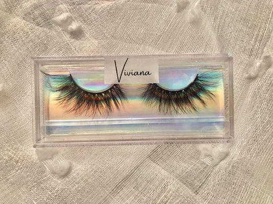 Viviana Lashes Complete Bundle Set Lashglue Eyeliner GlueLiner Applicator Spoolies Organza Bag Mink Lashes