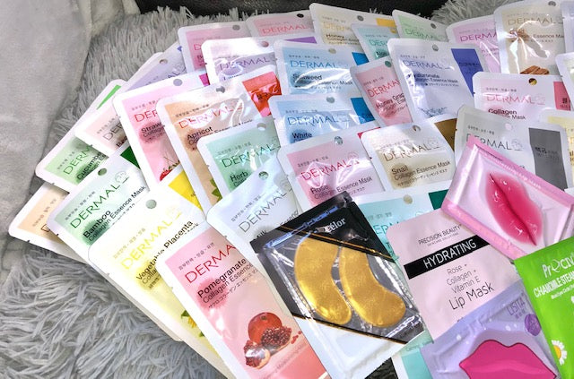 Mystery Korean Beauty Skincare Pak K Beauty Korean Sheet Masks Eye Steam Mask Under Eye Patches Lip Mask Variety Gift Set 8Pc 15 Pc 20 Pc
